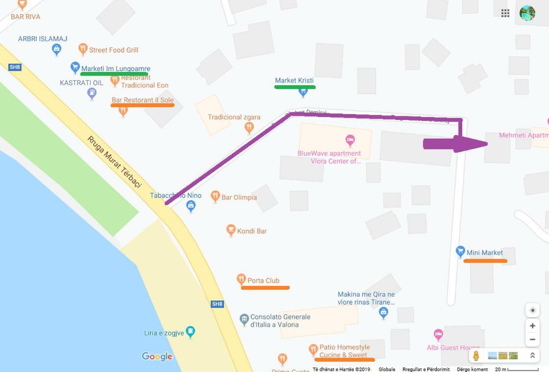 Lindita'S Seaview Appartment Вльора Екстер'єр фото
